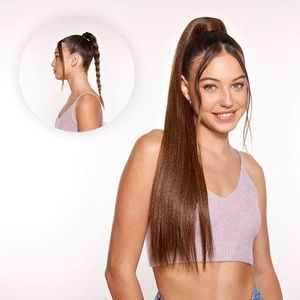 INSERT NAME HERE Synthetic Hair Miya Ponytail Extension in Chocolate Brown